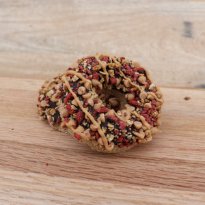 Carob Peanut Butter and Bacon Crunch Granola Donut