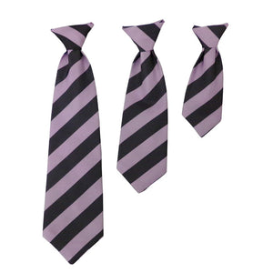 Formal Wear | Striped Tie | Purple and Navy