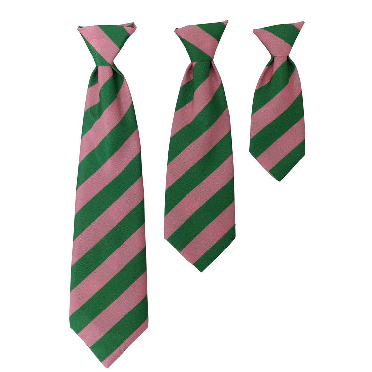 Formal Wear | Striped Tie | Pink and Green